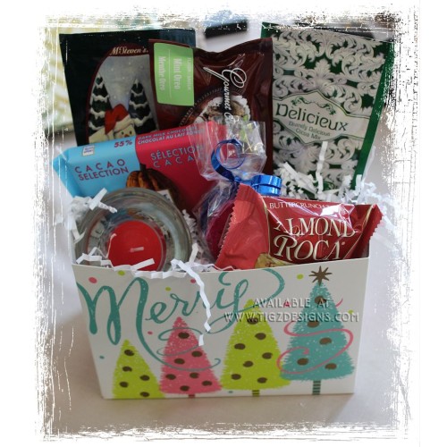 Christmas Treats & Candlelight Gift Basket - 02